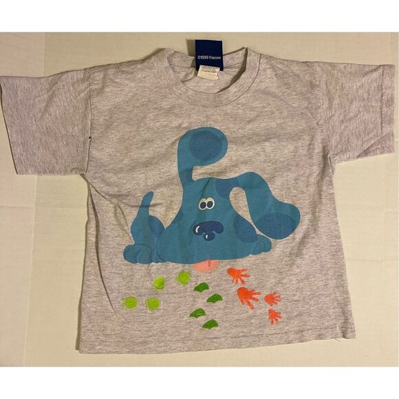 Vintage 1999 Viacom Blues Clues & Friends Kids Tshirt Sz M 5-6 - Picture 2 of 8